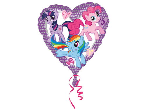 Balon foliowy serce My Little Pony - 45 cm - 1 szt.