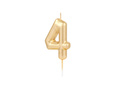 Gold Candle no 4 - 1 pc