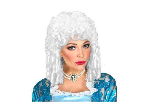 Peruka Milady, barokowa biała