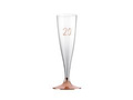 Champagne glasses for twentieth birthday rose gold - 140 ml - 6 pcs.