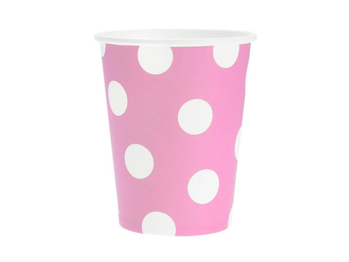 Paper cups Peas light pink - 270 ml - 6 pcs.