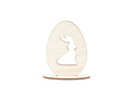 Wooden decoration Egg with a hare - 1 piece.