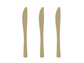 Gold plastic knives - 10 pcs.