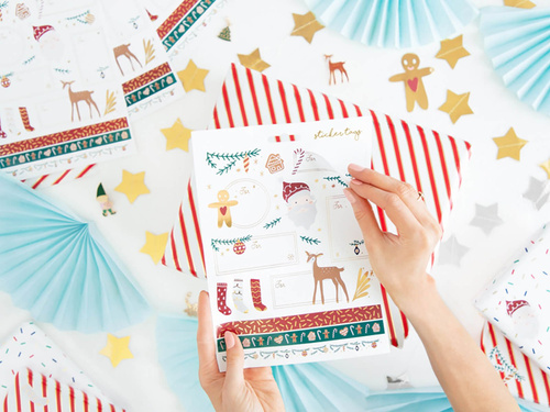 Christmas stickers Santa Claus - 31 pcs.
