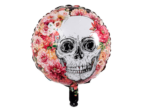 Balon foliowy Meksykańska Czacha - 45 cm - 1 szt.