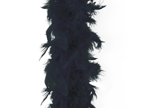 Feather boa - black - 190 cm