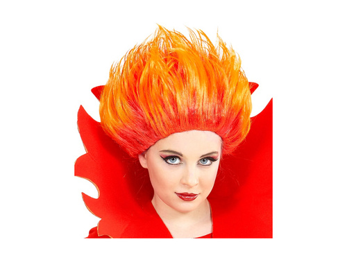 Peruka pomarańczowa diabeł