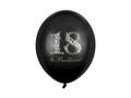 Printed balloons for 18th birthday party "18 & brilliant" - 30 cm - 6 pcs.