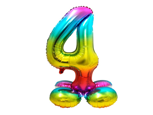 Number 4 Ombre Standing Foil Balloon - 81 cm - 1 pc