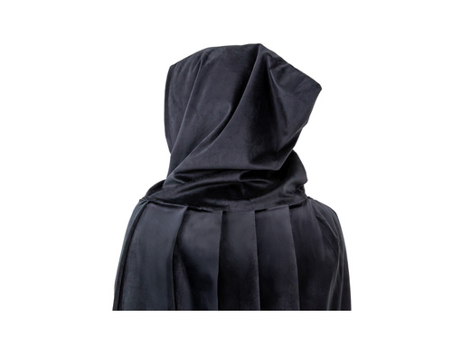 Peleryna z kapturem - czarna - 120 cm