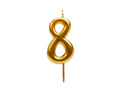 Gold Candle no 8 - 1 pc