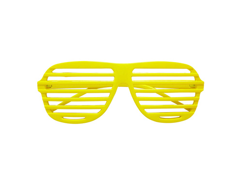 Shutter neon yellow glasses - 1 pc