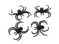 4 Plastic Spiders
