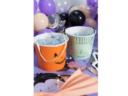 Wiaderka na cukierki na Halloween - 13,5 cm - 2 szt.
