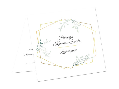 Comunion invitation card & envelope - 1 pc