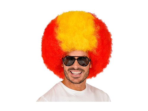 Peruka kręcona kibic - Hiszpania