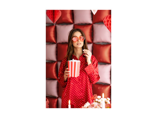 Okulary Serduszka czerwone - 1 szt.