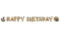Baner urodzinowy Happy Birthday Mapa Piracka - 180 cm - 1 szt.