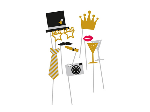 Photo props for New Year's Eve and New Year's Day