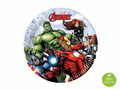 Talerzyki papierowe na urodziny Avengers - 20 cm - 8 szt.