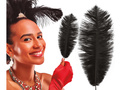 Ostrich Feather Black Big 30 cm