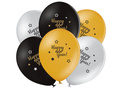 Happy New Year latex balloons - 50 pcs