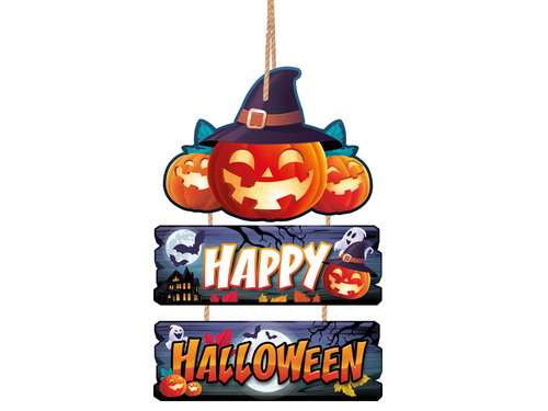Dekoracja wisząca Wesołe Halloween  - 1 szt.