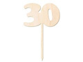 Wooden cake topper 30 - 12 cm