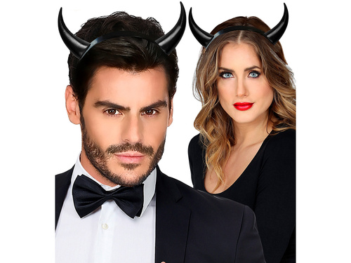 Devil black horns