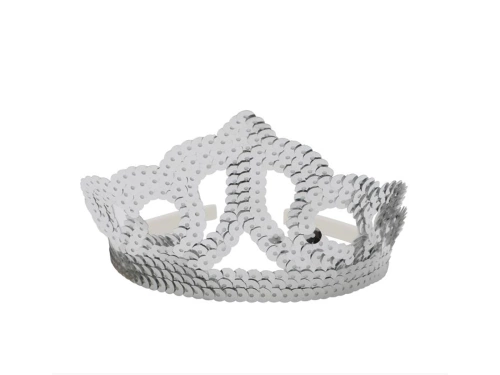 Silver Sequin Tiara