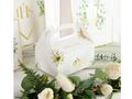 Decorative IHS communion cake boxes with eucalyptus - 10 pcs.