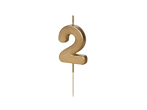 Gold Candle no 2 - 1 pc