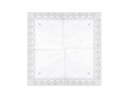 Communion napkins with silver cross - white - 33x33 - 20 pcs