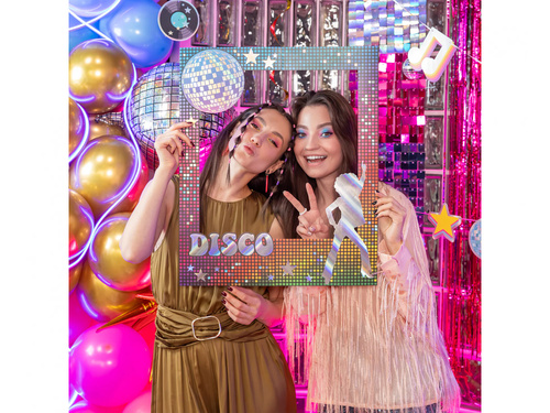 Retro Disco selfie frame - 1 pc.