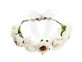 Garland with flowers white - 1 piece.