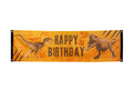 Baner materiałowy Happy Birthday T-Rex - 50 x 180 cm