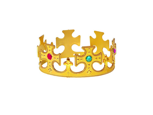 Złota korona króla z klejnotami