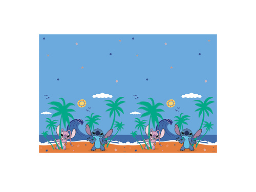 Stitch & Angel birthday tablecloth - 120 x 180 cm - 1 pc.