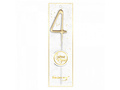 Zimne ognie cyferka 4 złota - 1 szt.