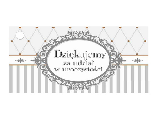 Aniołek gipsowy z białą kokardką - 1 szt.