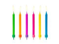 Świeczki urodzinowe Kolorowe - 6 szt.