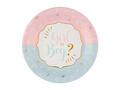 Talerzyki papierowe na Baby Shower Gender reveal Girl or Boy?  - 22,5 cm - 10 szt.