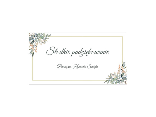 Wedding cake labels, 30 pcs