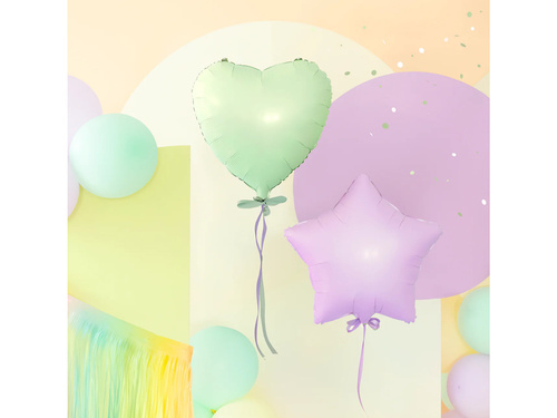 Balon foliowy Serce pistacjowe - 45 cm - 1 szt.