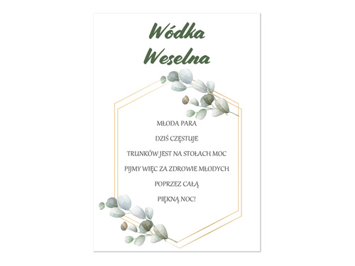 Wedding Vodka bottle labels - 9 pcs.