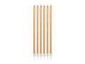 Birthday candles, gold - 16 pcs