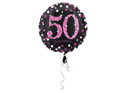 Foil balloon - 50th - 43 cm - 1 pc.