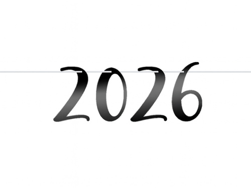 Black banner 2026 - 1 pc.