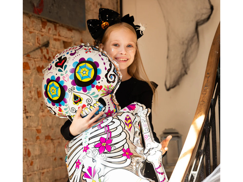 Balon foliowy Meksykański Szkielet - 136 cm - 1 szt.
