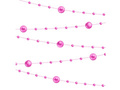 Fuchsia pearl garland - 650 cm - 1 pcs.